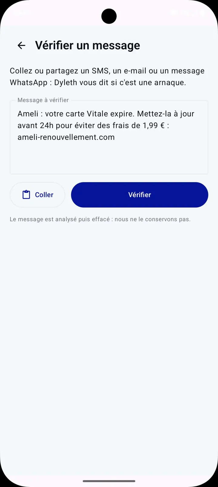 Vidéo DYLETH : Vérifier un message